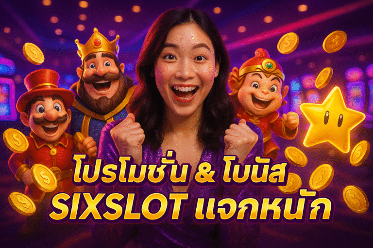 โปรโมชั่น & โบนัส SIXSLOT แจกหนัก