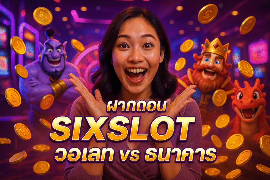 ฝากถอน SIXSLOT วอเลท vs ธนาคาร