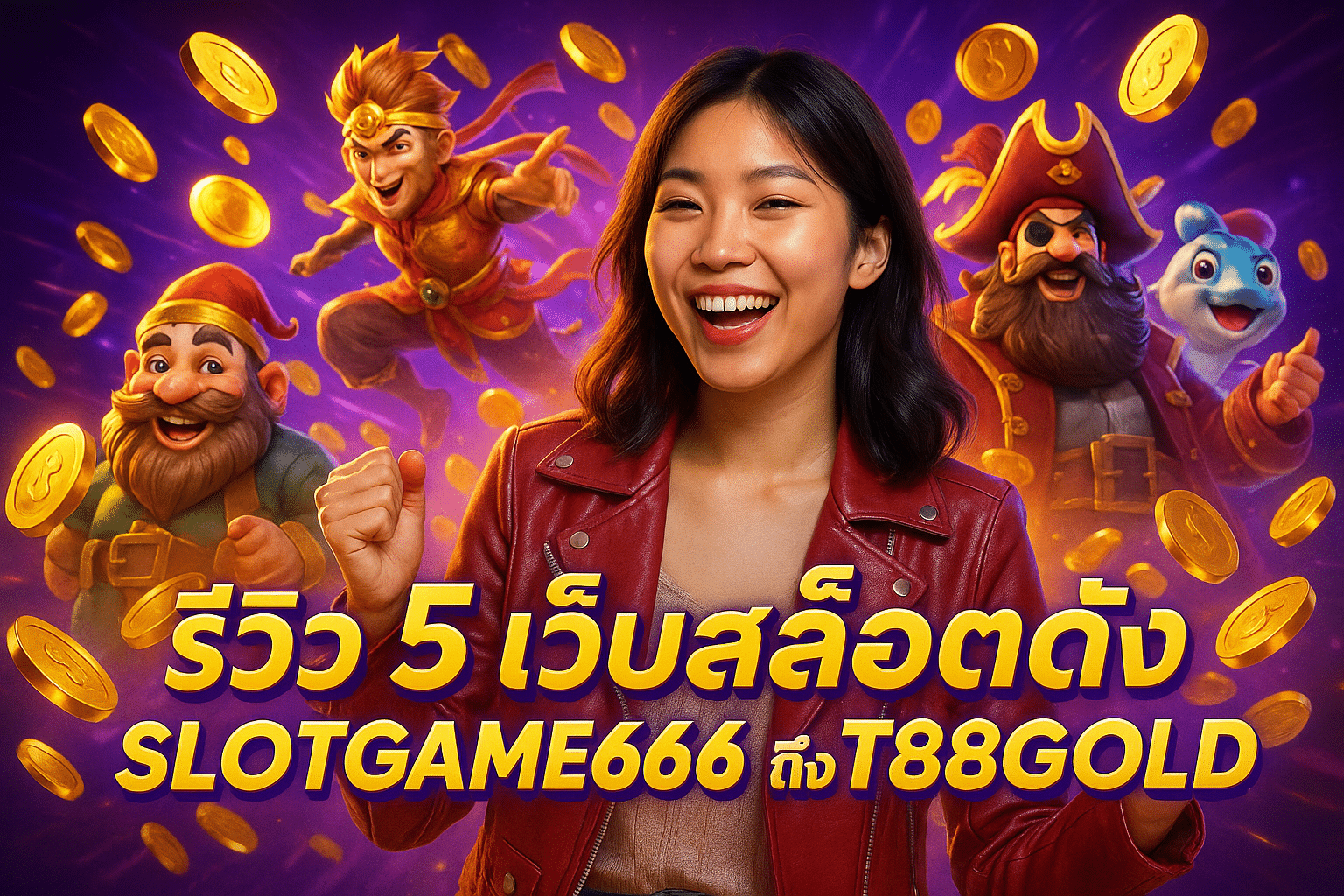 รีวิว 5 เว็บสล็อตดัง SLOTGAME666 ถึง T88GOLD